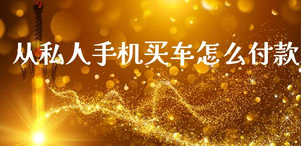 从私人手机买车怎么付款_https://m.fansifence.com_个股行情_第1张