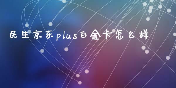 民生京东plus白金卡怎么样_https://m.fansifence.com_消费金融_第1张