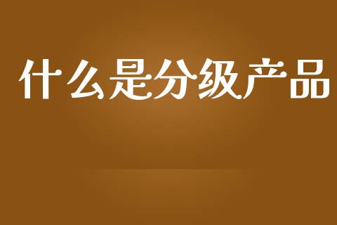 什么是分级产品_https://m.fansifence.com_公募基金_第1张