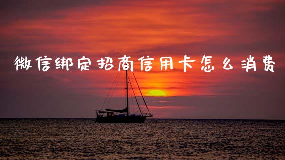 微信绑定招商信用卡怎么消费_https://m.fansifence.com_公募基金_第1张