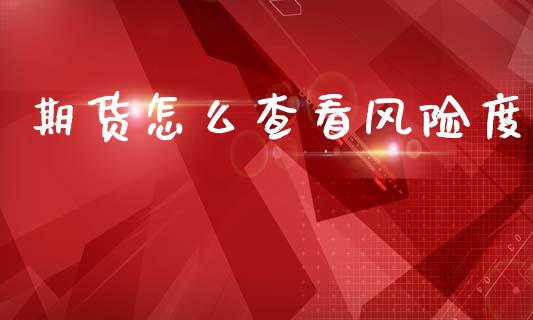 期货怎么查看风险度_https://m.fansifence.com_公募基金_第1张