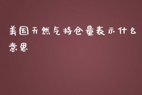 美国天然气持仓量表示什么意思_https://m.fansifence.com_贵金属行情_第1张