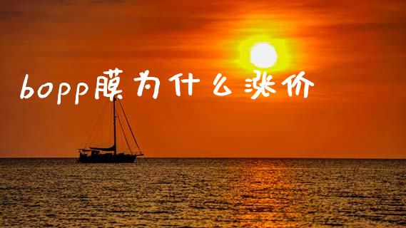 bopp膜为什么涨价_https://m.fansifence.com_贵金属行情_第1张