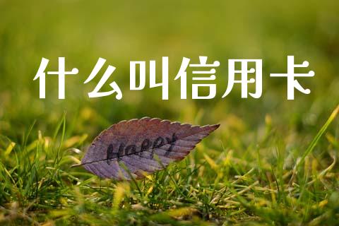 什么叫信用卡_https://m.fansifence.com_公募基金_第1张