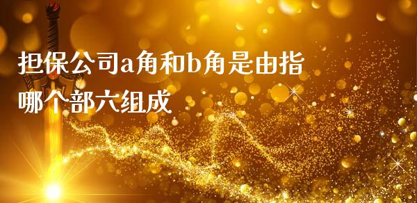 担保公司a角和b角是由指哪个部六组成_https://m.fansifence.com_消费金融_第1张