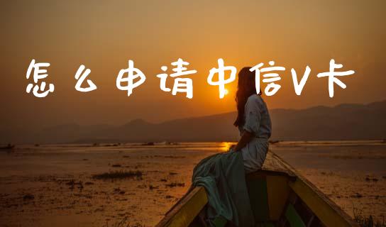 怎么申请中信V卡_https://m.fansifence.com_公募基金_第1张