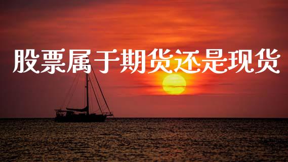 股票属于期货还是现货_https://m.fansifence.com_消费金融_第1张