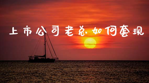 上市公司老总如何套现_https://m.fansifence.com_个股行情_第1张