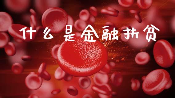 什么是金融扶贫_https://m.fansifence.com_贵金属行情_第1张
