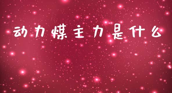 动力煤主力是什么_https://m.fansifence.com_消费金融_第1张