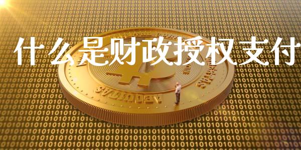 什么是财政授权支付_https://m.fansifence.com_贵金属行情_第1张