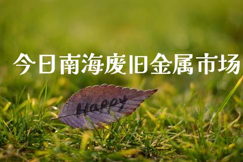 今日南海废旧金属市场_https://m.fansifence.com_公募基金_第1张