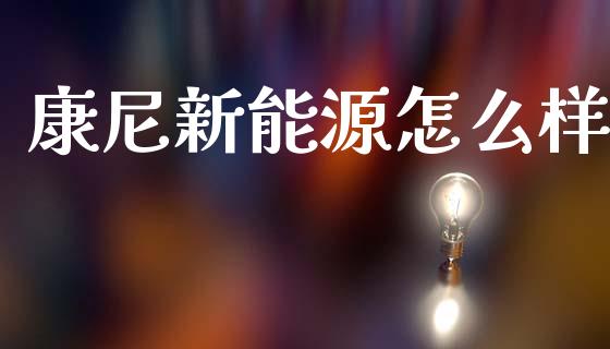 康尼新能源怎么样_https://m.fansifence.com_公募基金_第1张