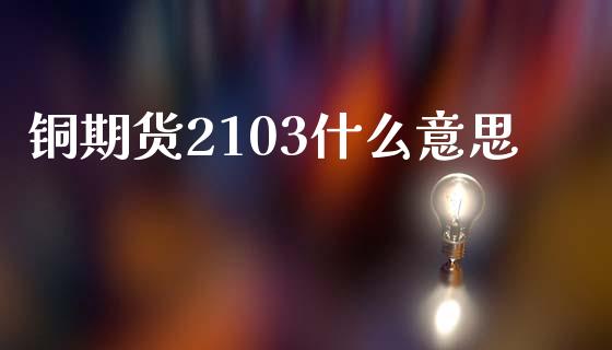 铜期货2103什么意思_https://m.fansifence.com_个股行情_第1张
