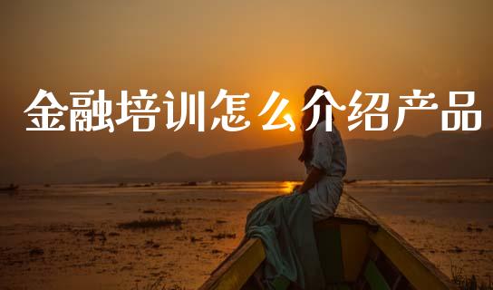 金融培训怎么介绍产品_https://m.fansifence.com_消费金融_第1张