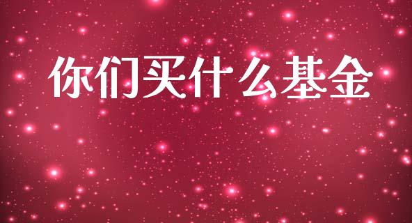 你们买什么基金_https://m.fansifence.com_个股行情_第1张