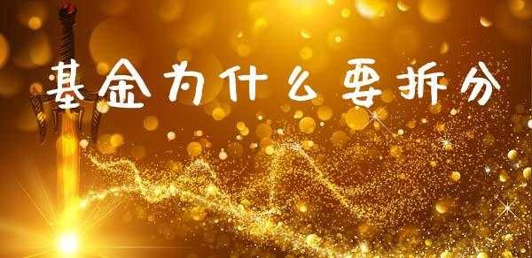 基金为什么要拆分_https://m.fansifence.com_贵金属行情_第1张