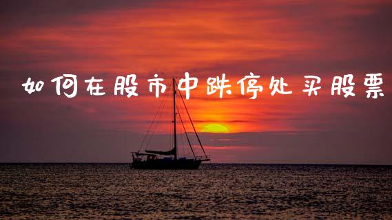 如何在股市中跌停处买股票_https://m.fansifence.com_消费金融_第1张