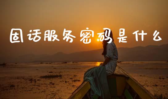 固话服务密码是什么_https://m.fansifence.com_贵金属行情_第1张