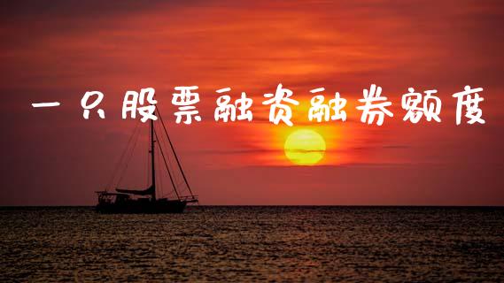 一只股票融资融券额度_https://m.fansifence.com_公募基金_第1张