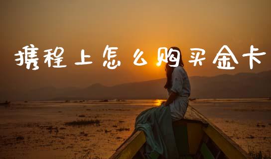 携程上怎么购买金卡_https://m.fansifence.com_个股行情_第1张