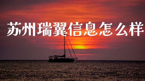苏州瑞翼信息怎么样_https://m.fansifence.com_消费金融_第1张