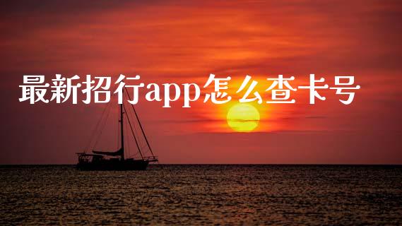 最新招行app怎么查卡号_https://m.fansifence.com_个股行情_第1张