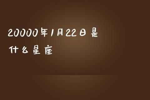 20000年1月22日是什么星座_https://m.fansifence.com_公募基金_第1张