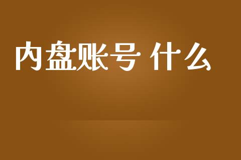 内盘账号 什么_https://m.fansifence.com_公募基金_第1张