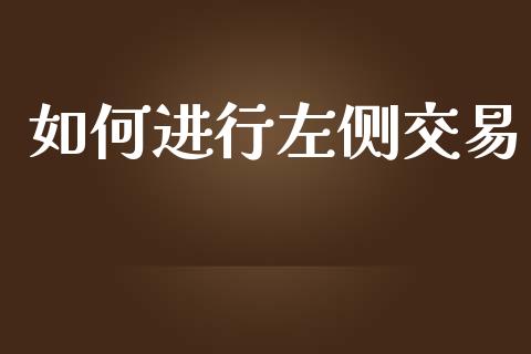 如何进行左侧交易_https://m.fansifence.com_公募基金_第1张