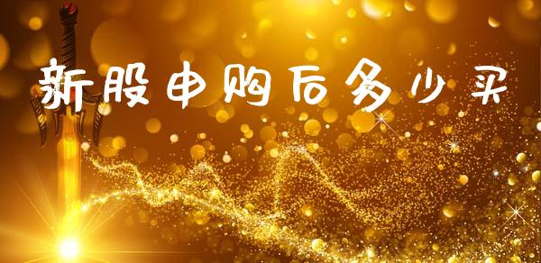 新股申购后多少买_https://m.fansifence.com_消费金融_第1张