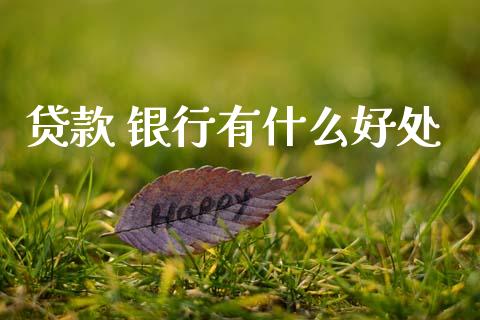 贷款 银行有什么好处_https://m.fansifence.com_消费金融_第1张