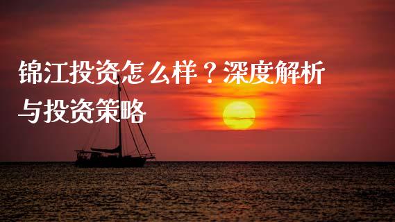 锦江投资怎么样？深度解析与投资策略_https://m.fansifence.com_公募基金_第1张