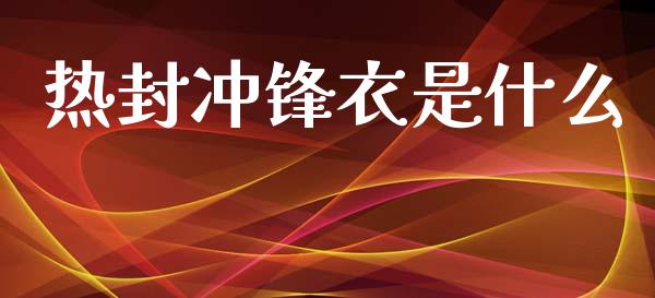 热封冲锋衣是什么_个股行情_第1张_个股行情_消费金融_贵金属行情_公募基金 热封冲锋衣是什么_https://m.fansifence.com_个股行情_第1张
