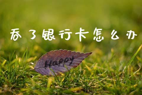 吞了银行卡怎么办_https://m.fansifence.com_公募基金_第1张