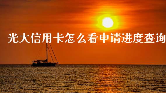 光大信用卡怎么看申请进度查询_https://m.fansifence.com_消费金融_第1张