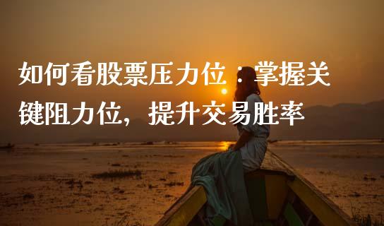 如何看股票压力位：掌握关键阻力位，提升交易胜率_https://m.fansifence.com_消费金融_第1张