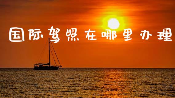 国际驾照在哪里办理_https://m.fansifence.com_消费金融_第1张