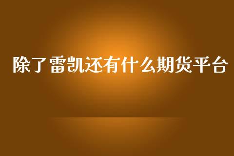 除了雷凯还有什么期货平台_https://m.fansifence.com_贵金属行情_第1张