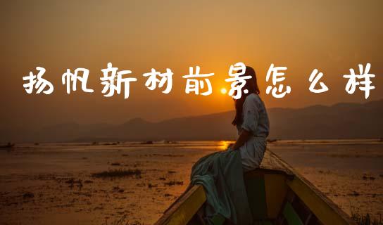 扬帆新材前景怎么样_https://m.fansifence.com_公募基金_第1张