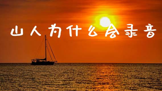 山人为什么会录音_https://m.fansifence.com_公募基金_第1张