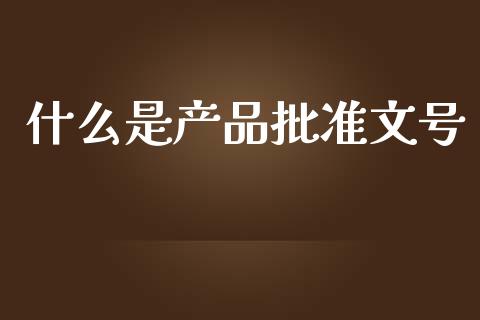 什么是产品批准文号_https://m.fansifence.com_消费金融_第1张