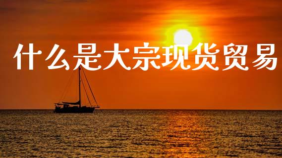 什么是大宗现货贸易_https://m.fansifence.com_消费金融_第1张