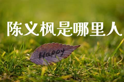 陈义枫是哪里人_https://m.fansifence.com_贵金属行情_第1张