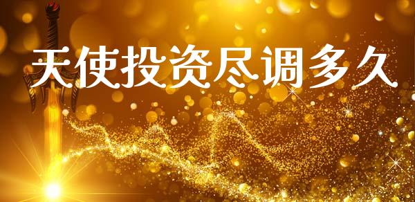天使投资尽调多久_https://m.fansifence.com_消费金融_第1张