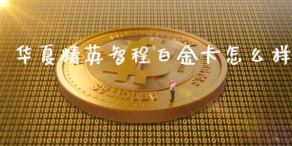 华夏精英智程白金卡怎么样_https://m.fansifence.com_公募基金_第1张