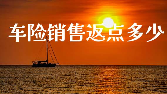 车险销售返点多少_https://m.fansifence.com_贵金属行情_第1张
