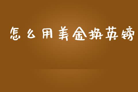 怎么用美金换英镑_https://m.fansifence.com_个股行情_第1张