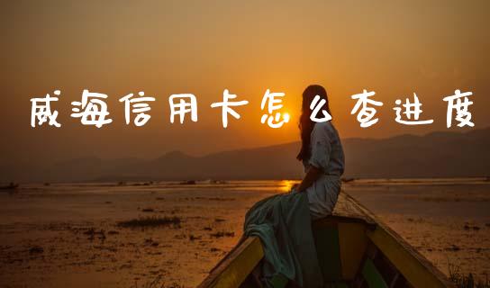 威海信用卡怎么查进度_https://m.fansifence.com_公募基金_第1张