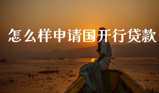 怎么样申请国开行贷款_https://m.fansifence.com_个股行情_第1张